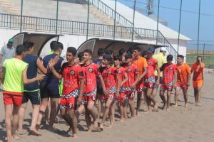 گزارش تصویری هندبال ساحلی المپیاداستعداد یابی پسران انزلی 